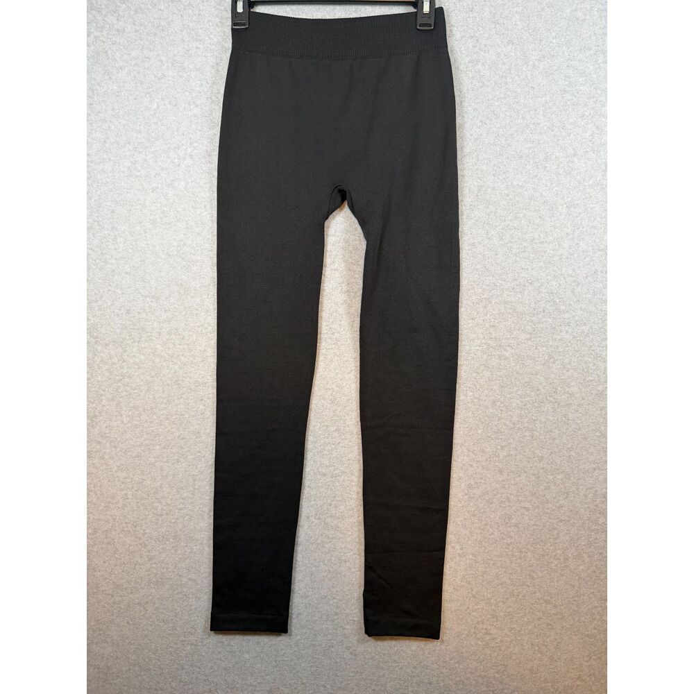 Time and Tru Women's L 12-14 Black High Rise Stretch Leggings Pull On 3836